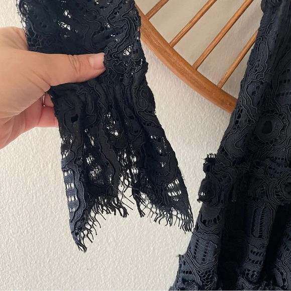 NWT Alexis Catalina Black Lace All Over Mini Choker Dress Small - Picture 6 of 8
